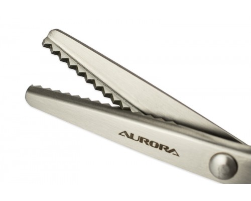 Ножницы зиг-заг Aurora "Волна" 23 см. шаг зубчика 3,5 мм. арт.AU495 уп.1 шт.